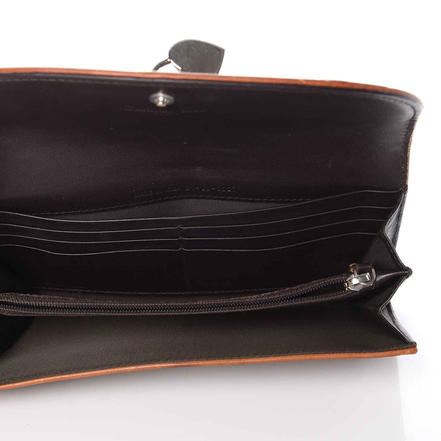 Christian Dior Monogram Trotter Romantique Heart Charm Wallet Light Brown 5 of 16