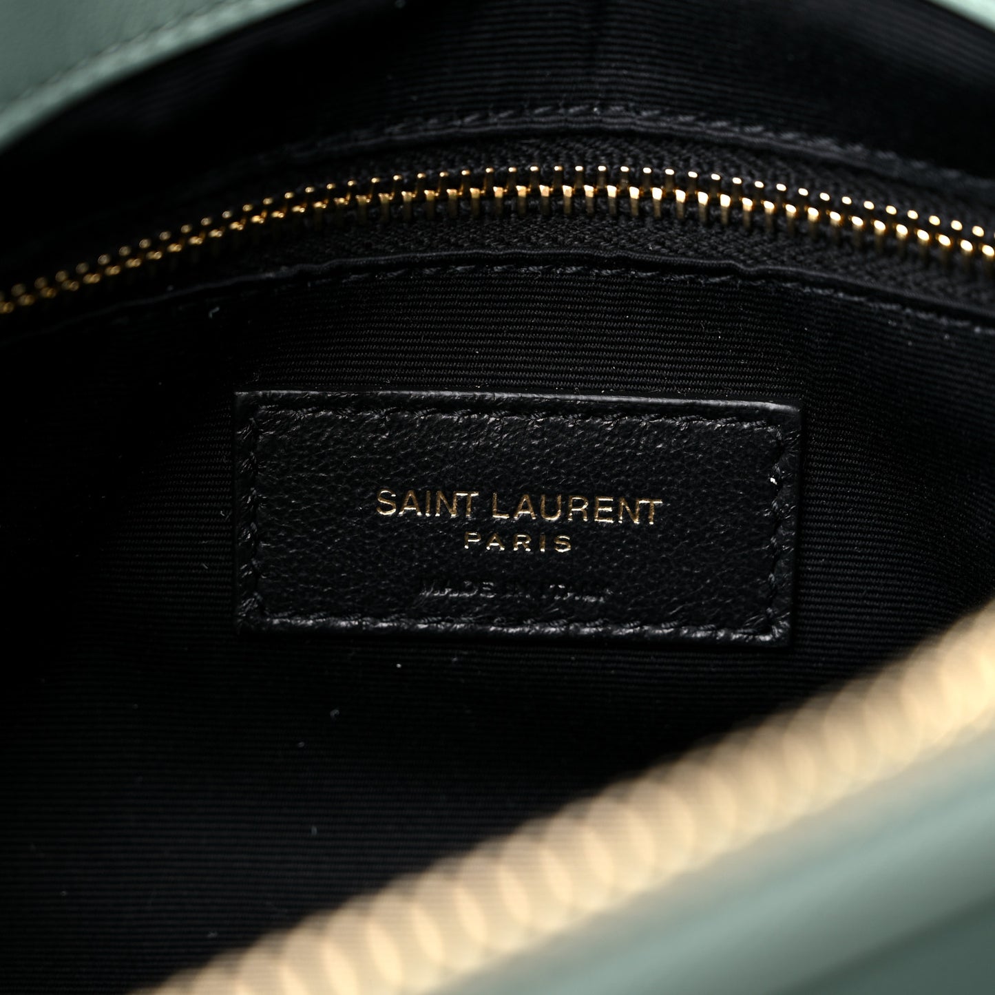 Suede Y Quilted Monogram Medium Loulou Chain Satchel Vert Opaline