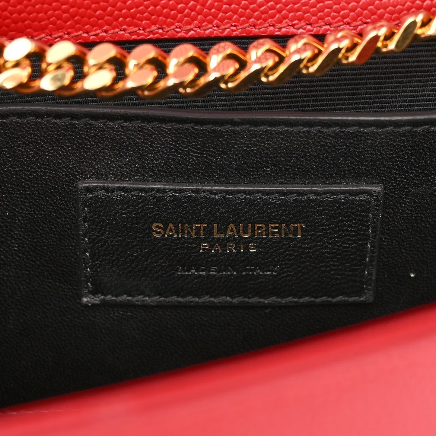 Grain De Poudre Medium Monogram Kate Satchel Red