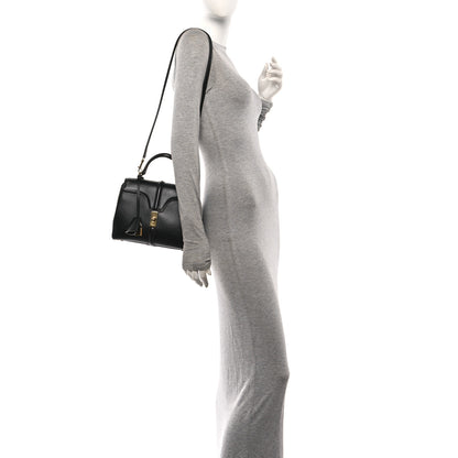 Celine Satinated Calfskin Small 16 Top Handle Bag Black 2 of 11