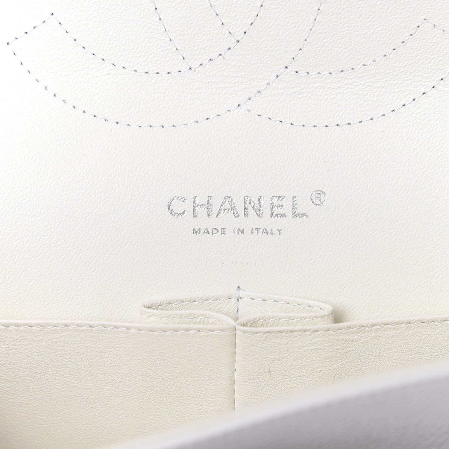Chanel Caviar Quilted Jumbo Double Flap White 10 of 12