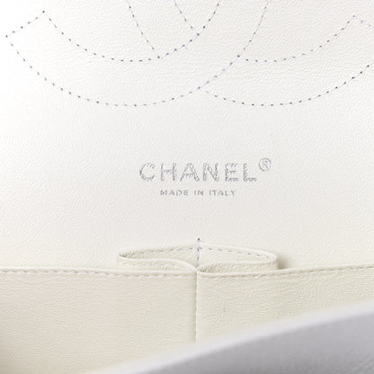 Chanel Caviar Quilted Jumbo Double Flap White 10 of 12