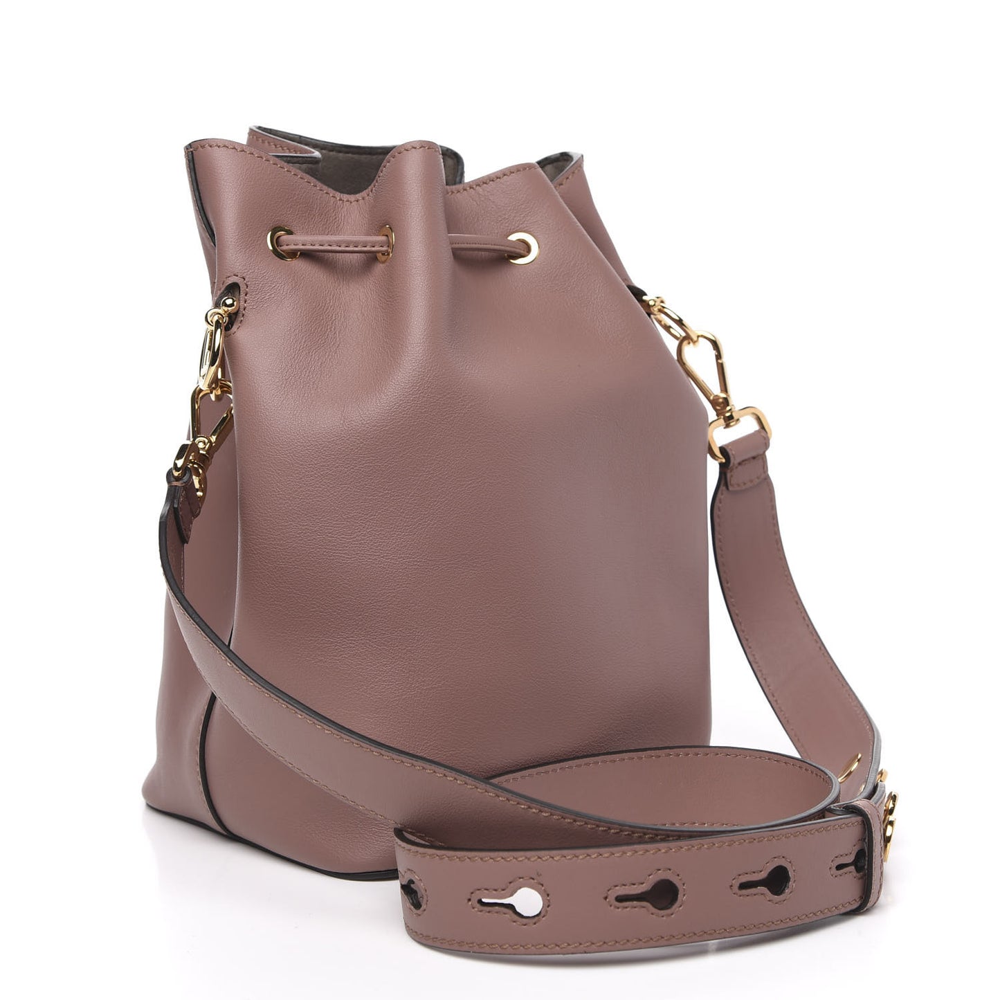 Vitello Grace Matte F is Fendi Grande Mon Tresor Bucket Bag English Rose