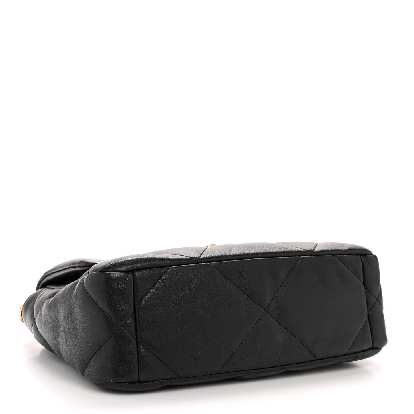 Lambskin Quilted Medium Chanel 19 Flap Black