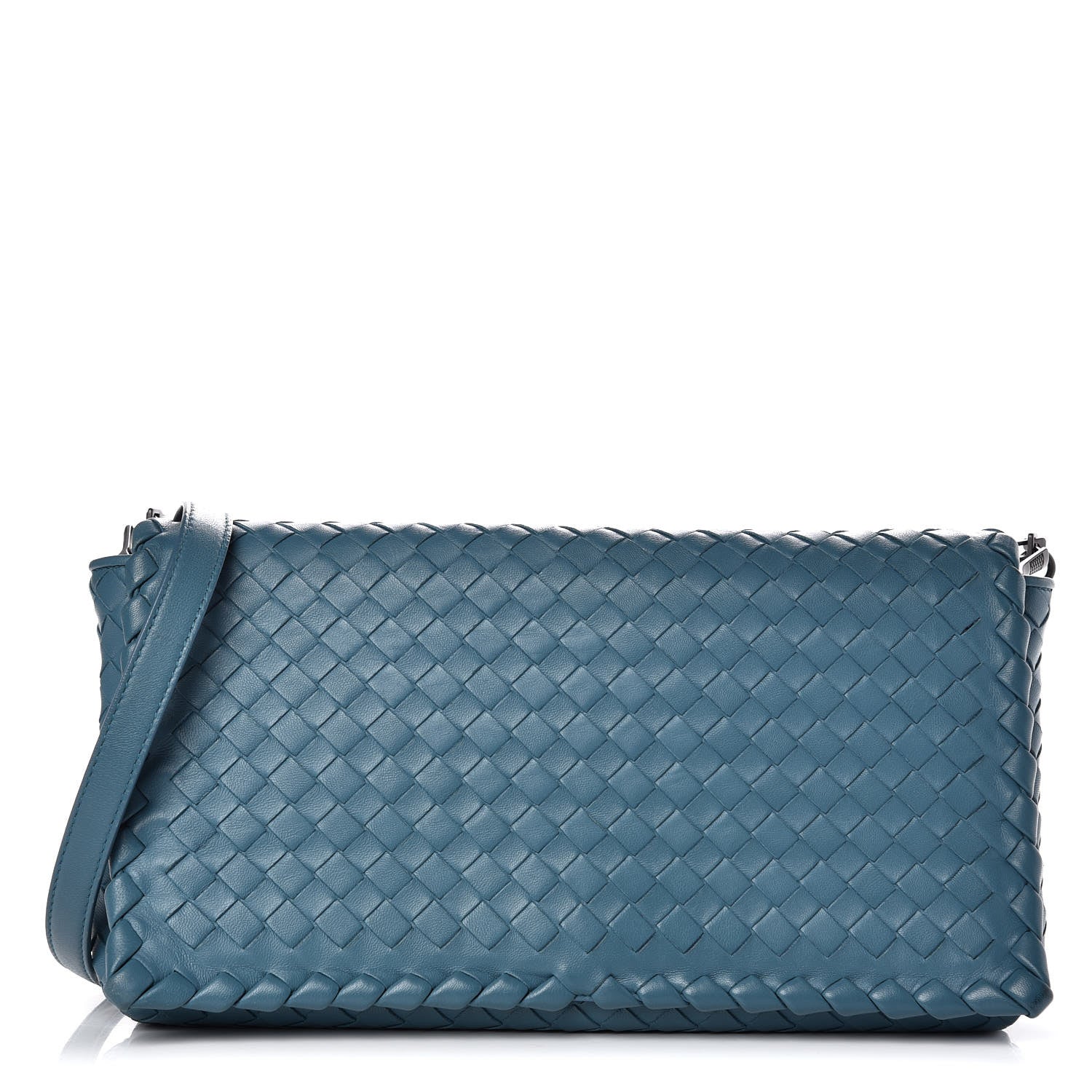 Bottega Veneta Nappa Intrecciato Dahlia Clutch Crossbody Canard 1 of 10