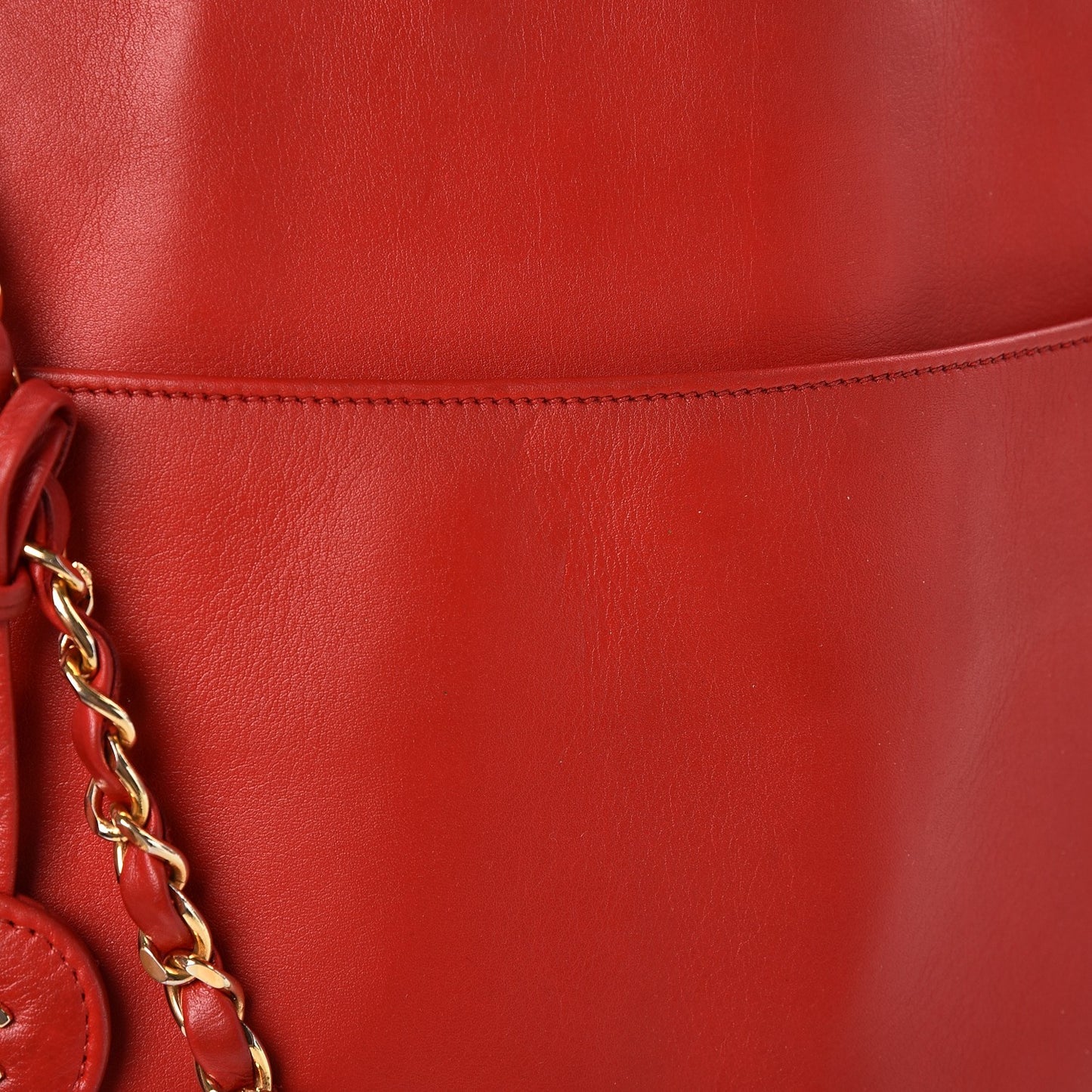 Lambskin Quilted Shoulder Bag Red