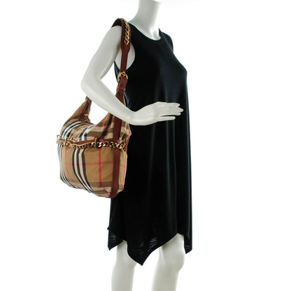 Burberry House Check Chain Hobo Tan 2 of 8