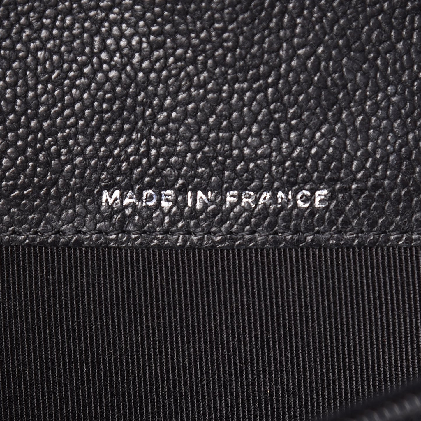 Caviar Quilted Reissue Yen Wallet Black