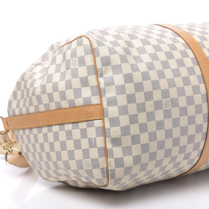 Louis Vuitton Damier Azur Keepall Bandouliere 55 8 of 13