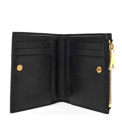 Bottega Veneta Nappa Intrecciato Bifold Zip Wallet Black 5 of 7