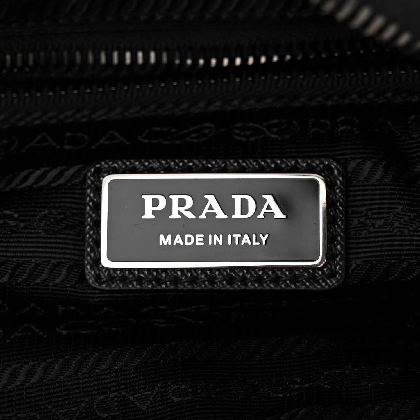Re-Nylon Saffiano Belt Bag Black