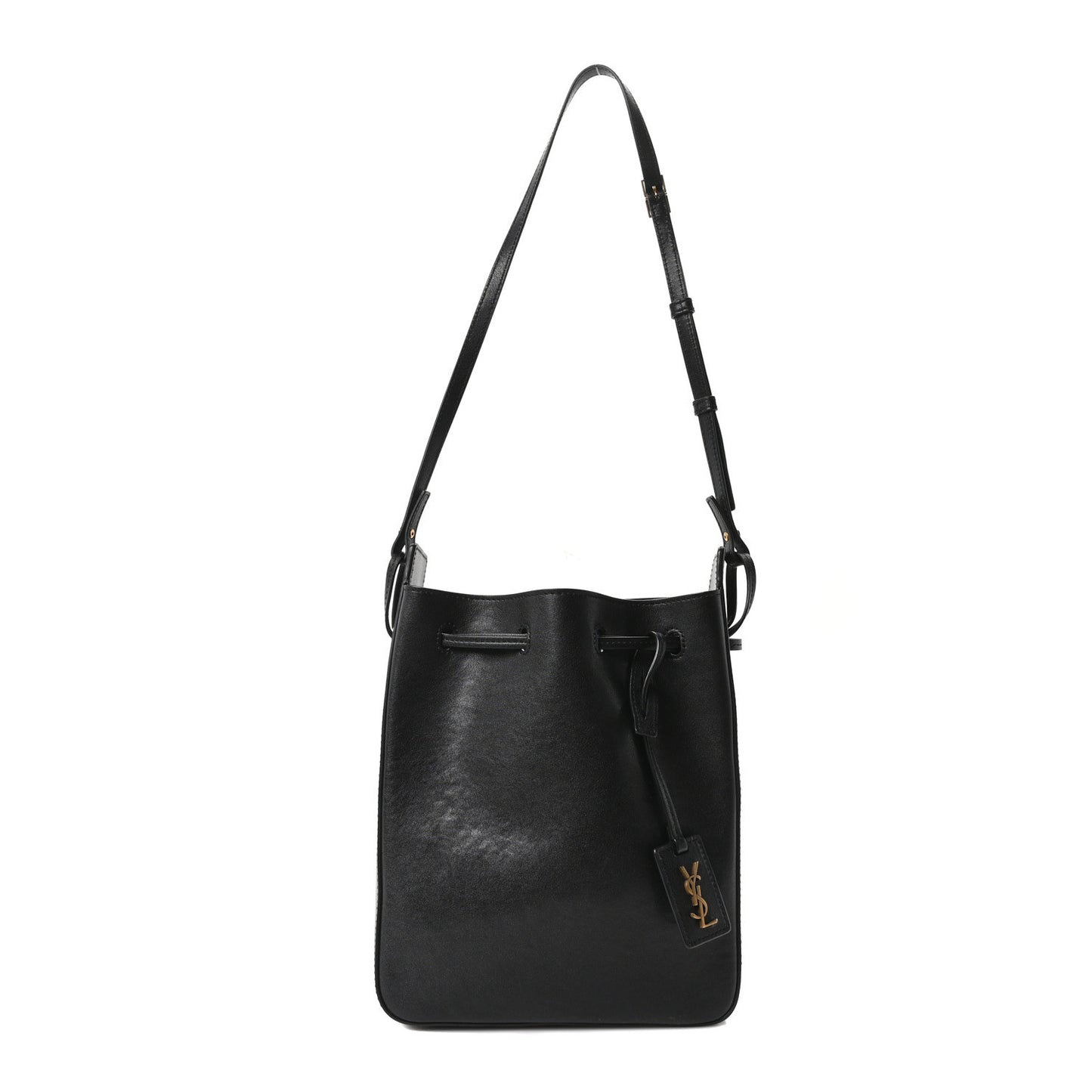 Calfskin Small Bucket Bag Black