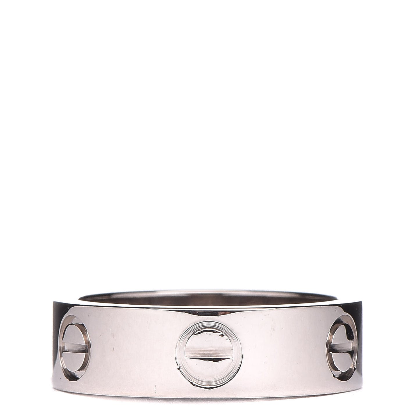 18K White Gold 5.5mm LOVE Ring 50 5.25