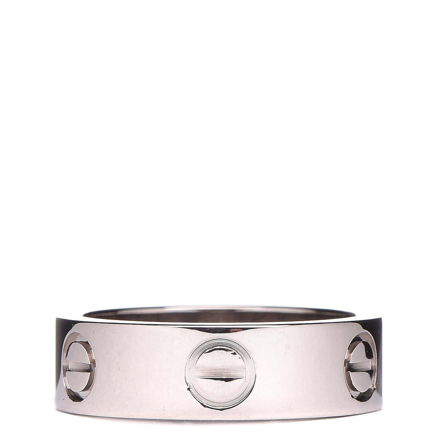 Cartier 18K White Gold 5.5mm LOVE Ring 50 5.25 1 of 6
