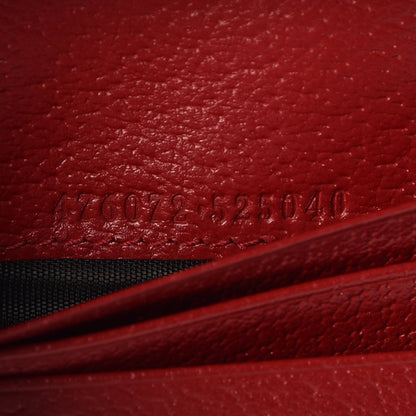 Gucci GG Supreme Monogram Queen Margaret Card Case Red 7 of 8