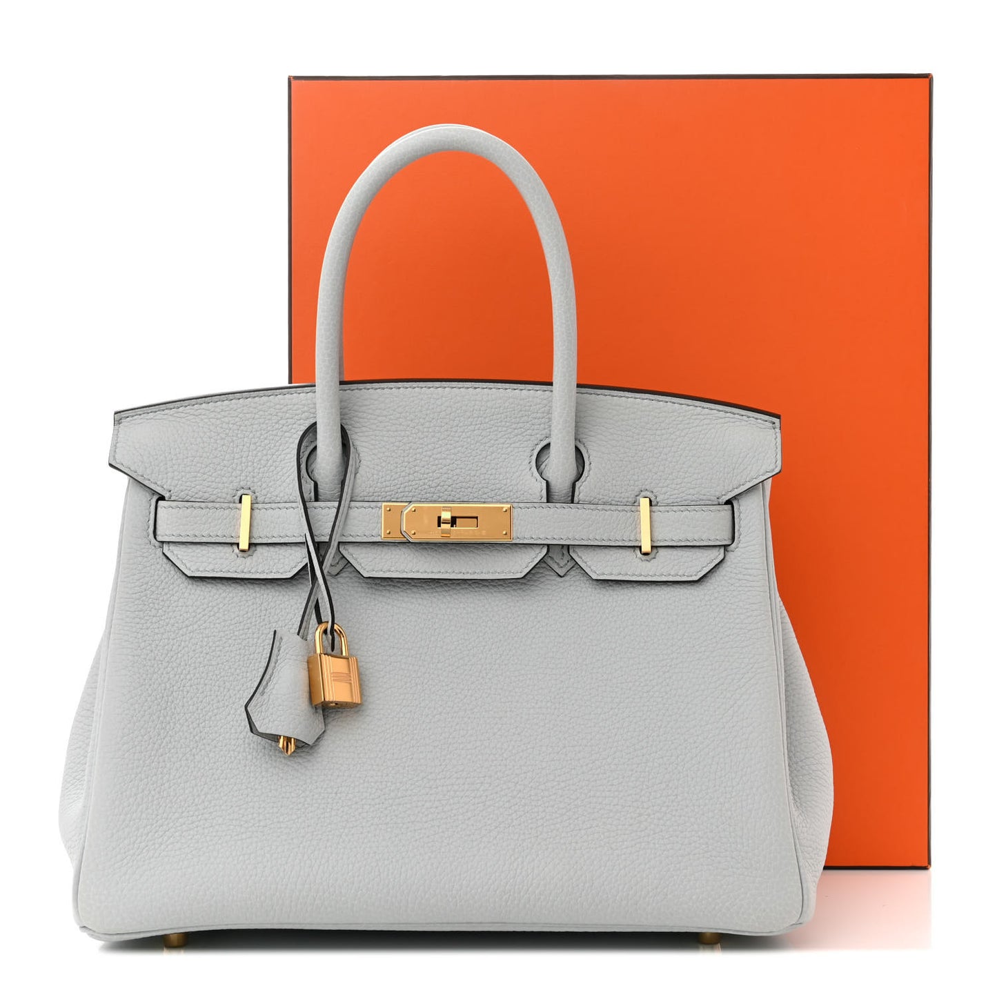 Taurillon Clemence Birkin 30 Bleu Pale