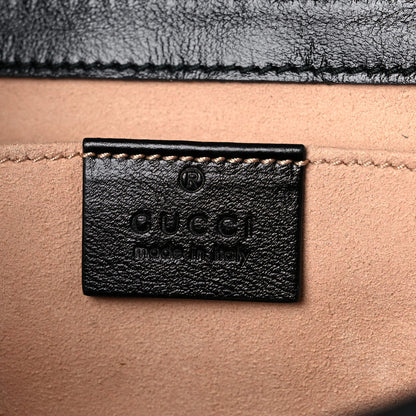 Gucci Monogram Matelasse Diagonal Mini GG Marmont Shoulder Bag Beige Black 6 of 14