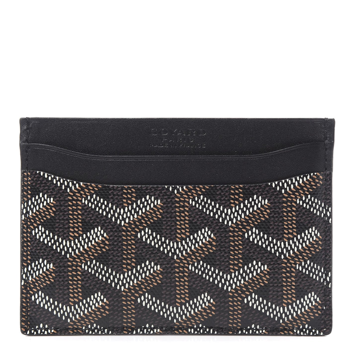 Goyardine Saint Sulpice Card Holder Black