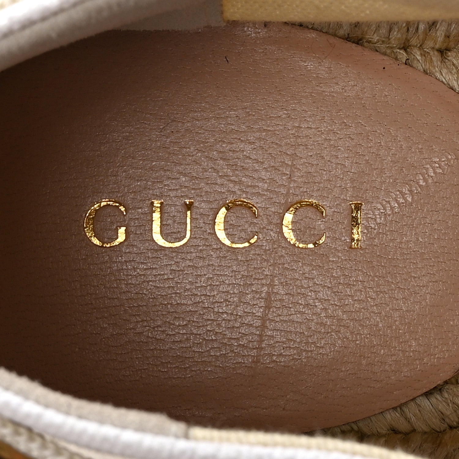 Gucci Canvas Crystal Embellished Espadrilles 36.5 Great White 8 of 10
