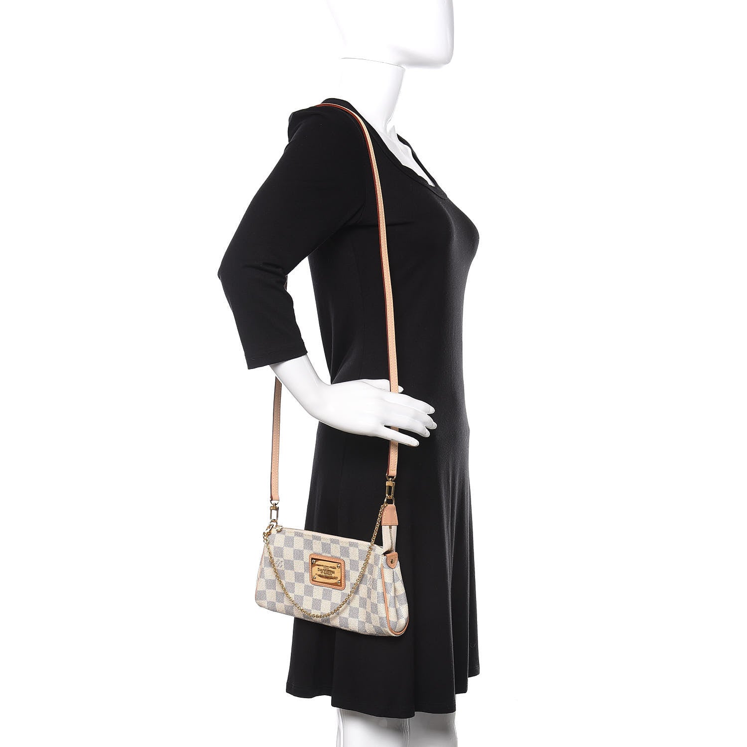 Louis Vuitton Damier Azur Eva Clutch 2 of 10