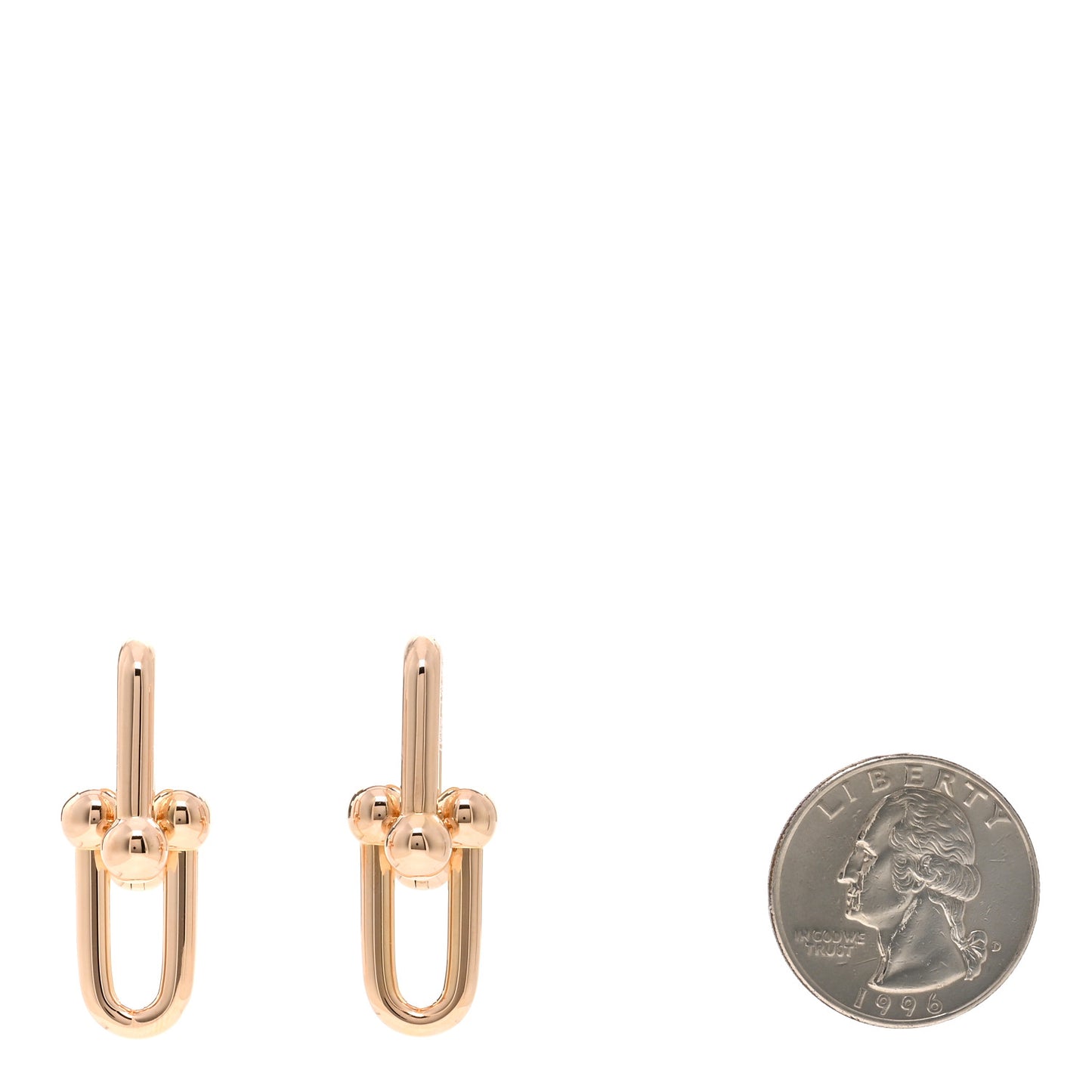 18K Rose Gold Large HardWear Link Earrings