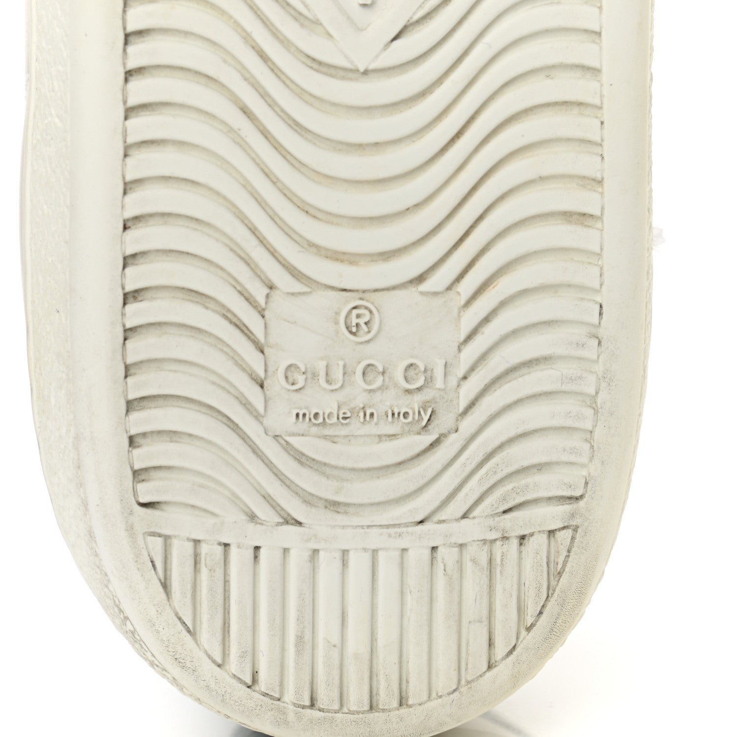 Gucci Calfskin Ayers Bee Embroidered Womens Ace Sneakers 38.5 White Green 7 of 11
