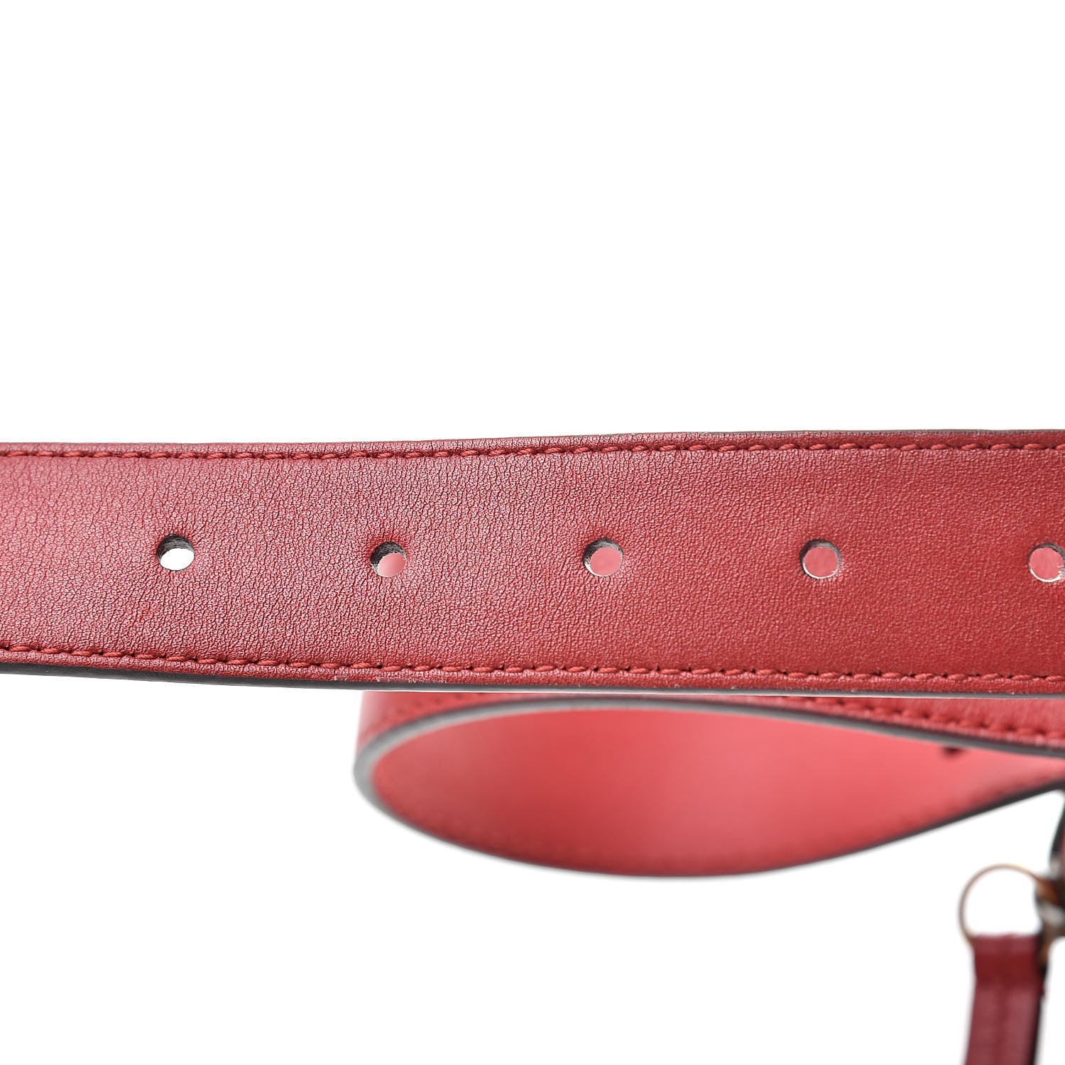 Gucci Calfskin Matelasse GG Marmont Belt Bag 75 30 Hibiscus Red 15 of 16