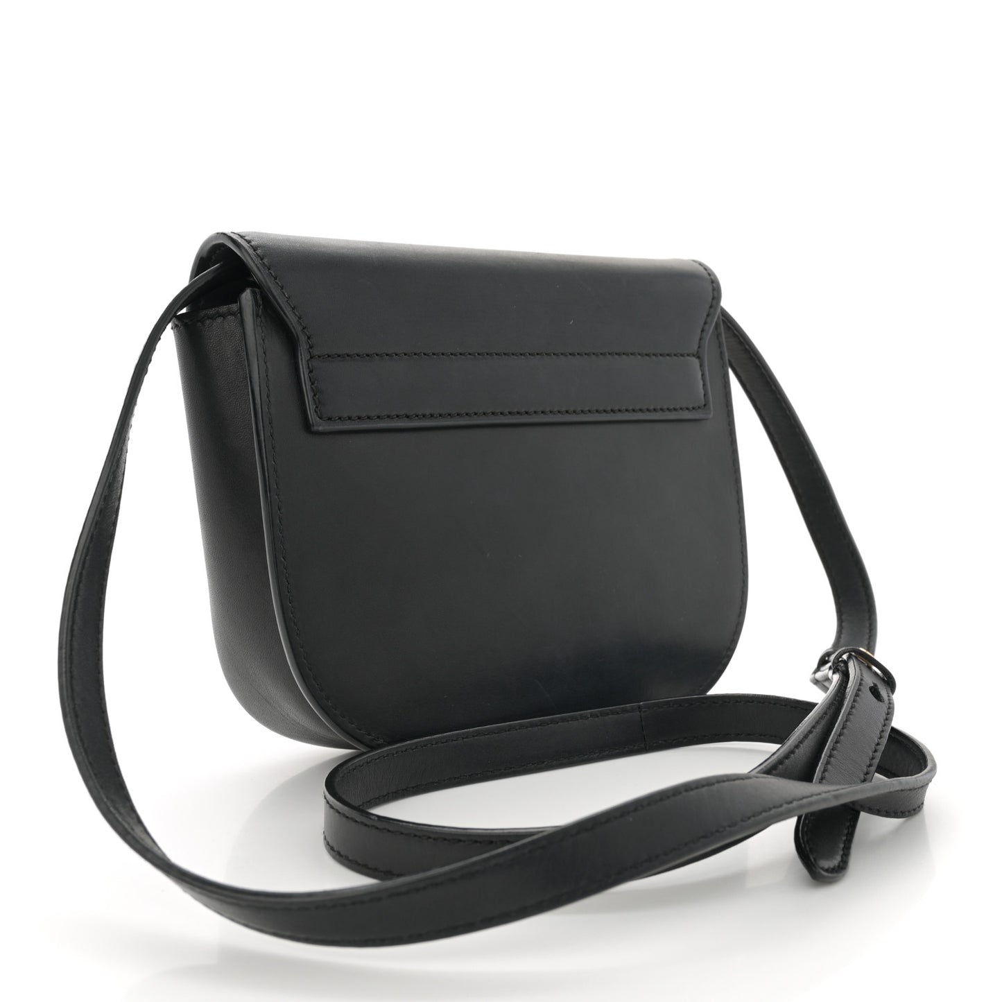 Smooth Calfskin Classic Monogram Small Kaia Satchel Black