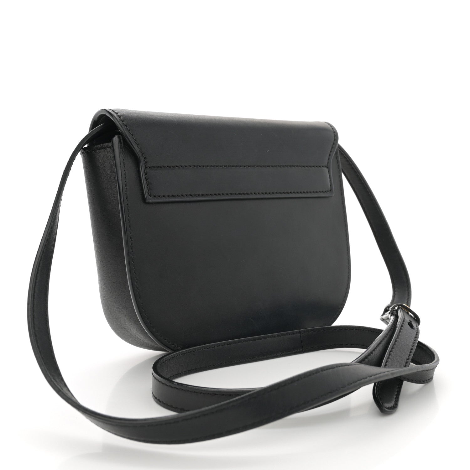 Saint Laurent Smooth Calfskin Classic Monogram Small Kaia Satchel Black 3 of 10