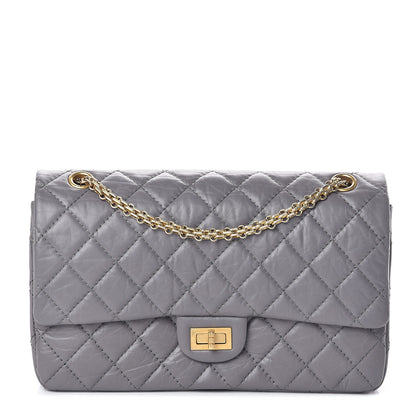 Chanel Aged Calfskin Quilted 2.55 Reissue 226 Flap Grey 1 of 9
