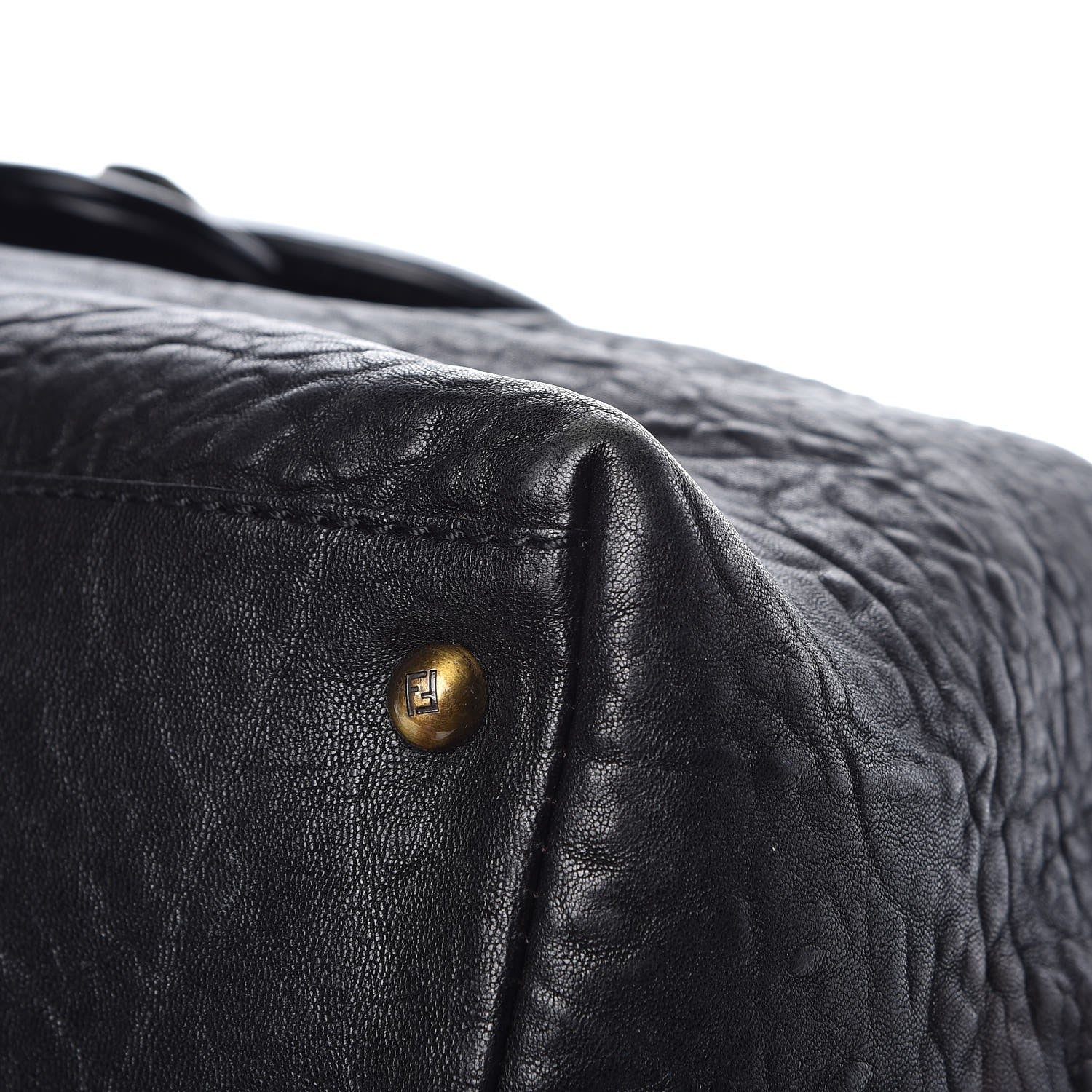 Fendi Nappa Patent B Buckle Tote Black 9 of 11