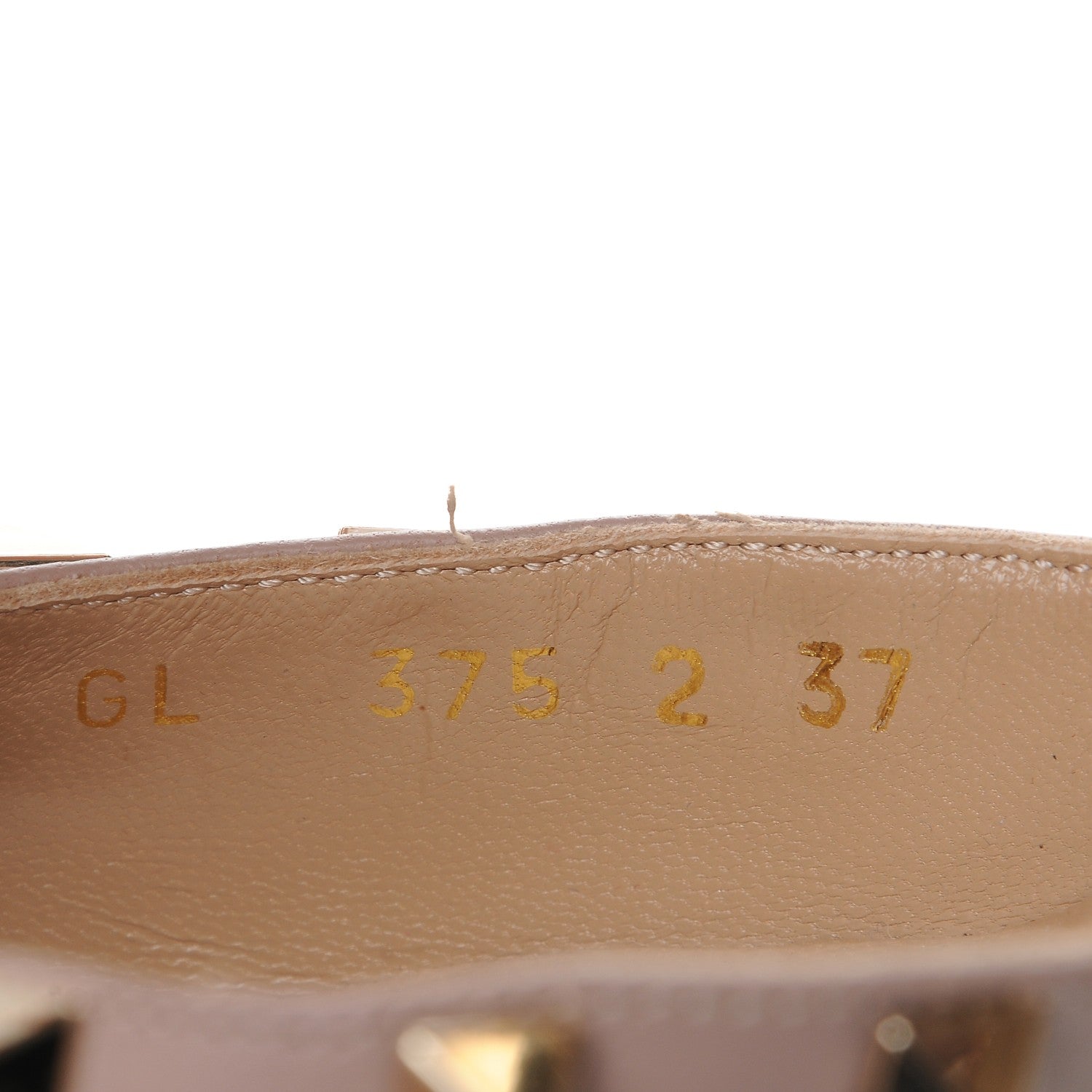 Valentino Garavani Nappa Rockstud Ankle Strap Low Heel Pumps 37 Poudre 8 of 9