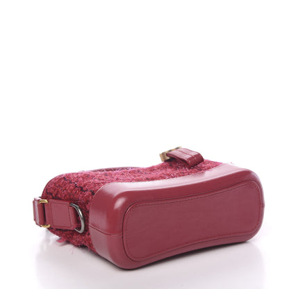 Chanel Tweed Calfskin Small Gabrielle Hobo Pink 3 of 9
