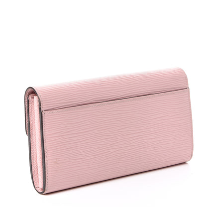 Louis Vuitton Epi Sarah Wallet NM Rose Ballerine 2 of 9