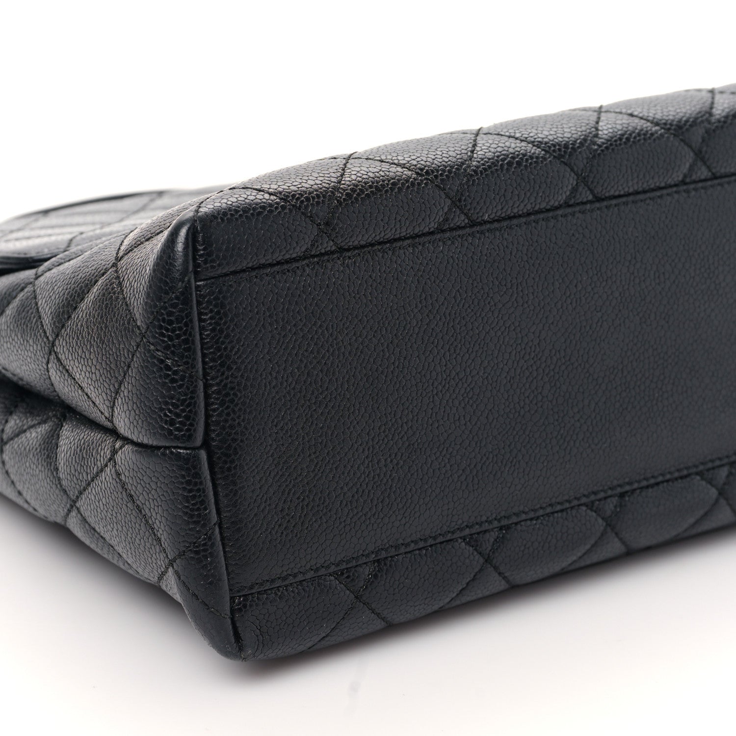 Chanel Caviar Quilted Jumbo Kelly Flap Black 9 of 10
