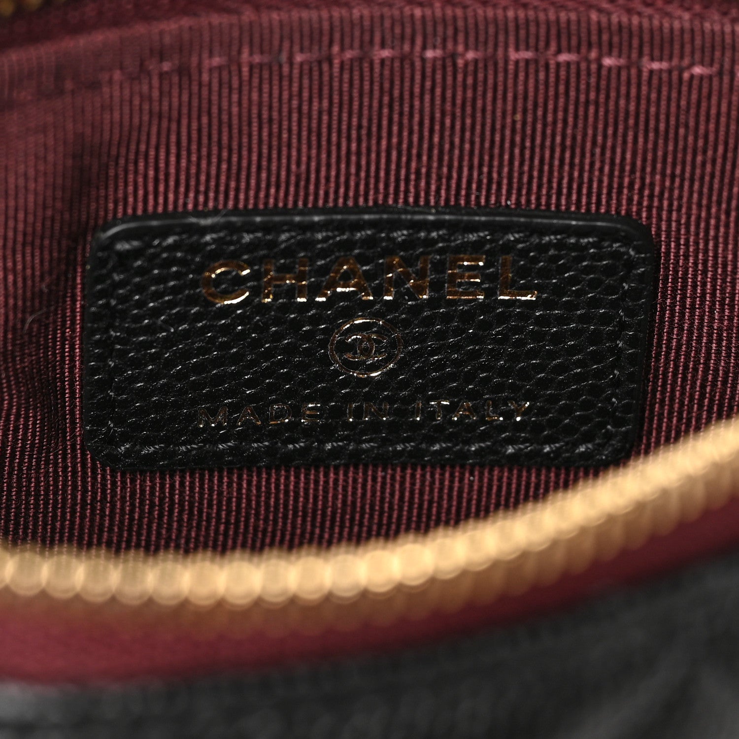 Chanel Caviar Quilted Small Cosmetic Case Black 6 of 7