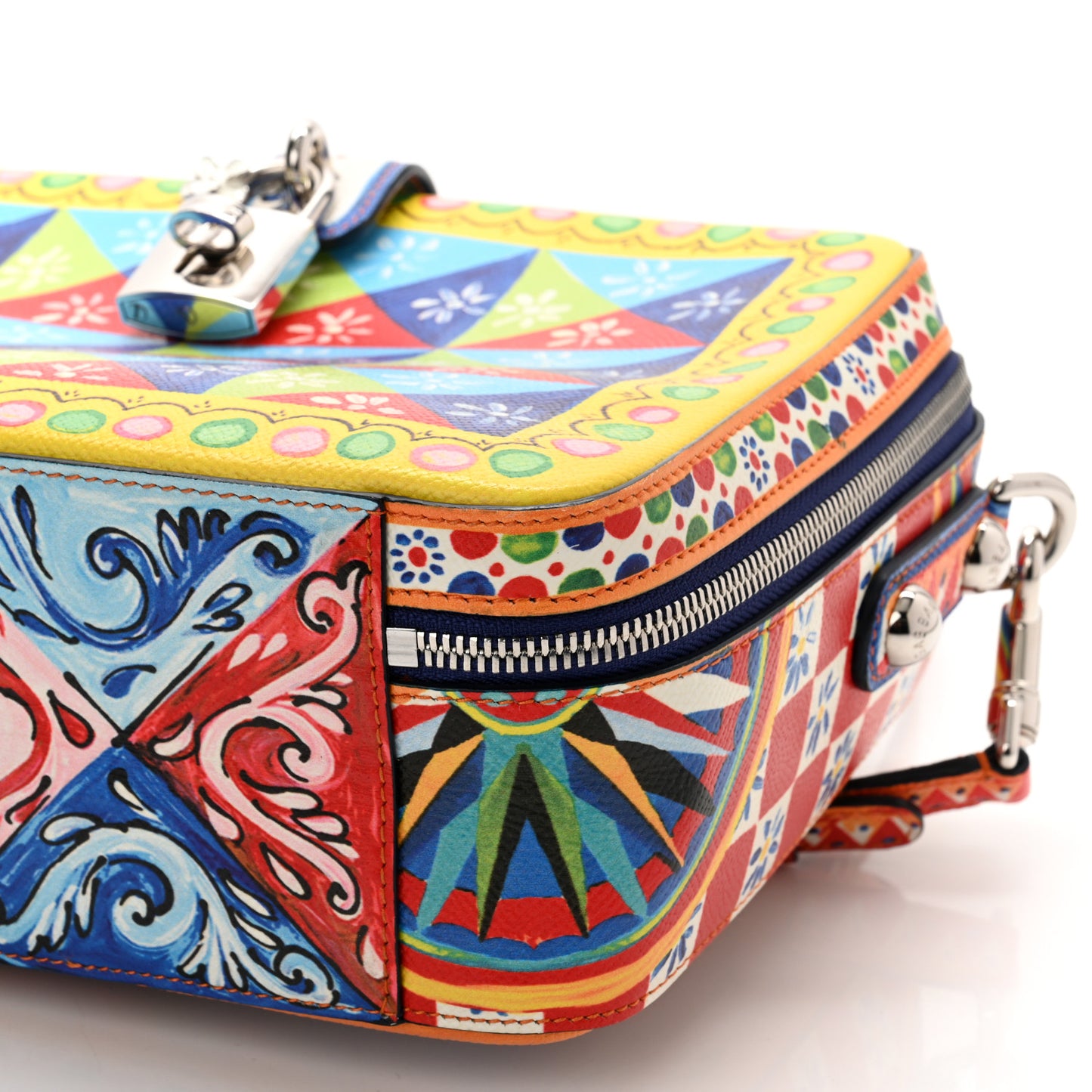 Dauphine Majolica Printed Box Bag Multicolor