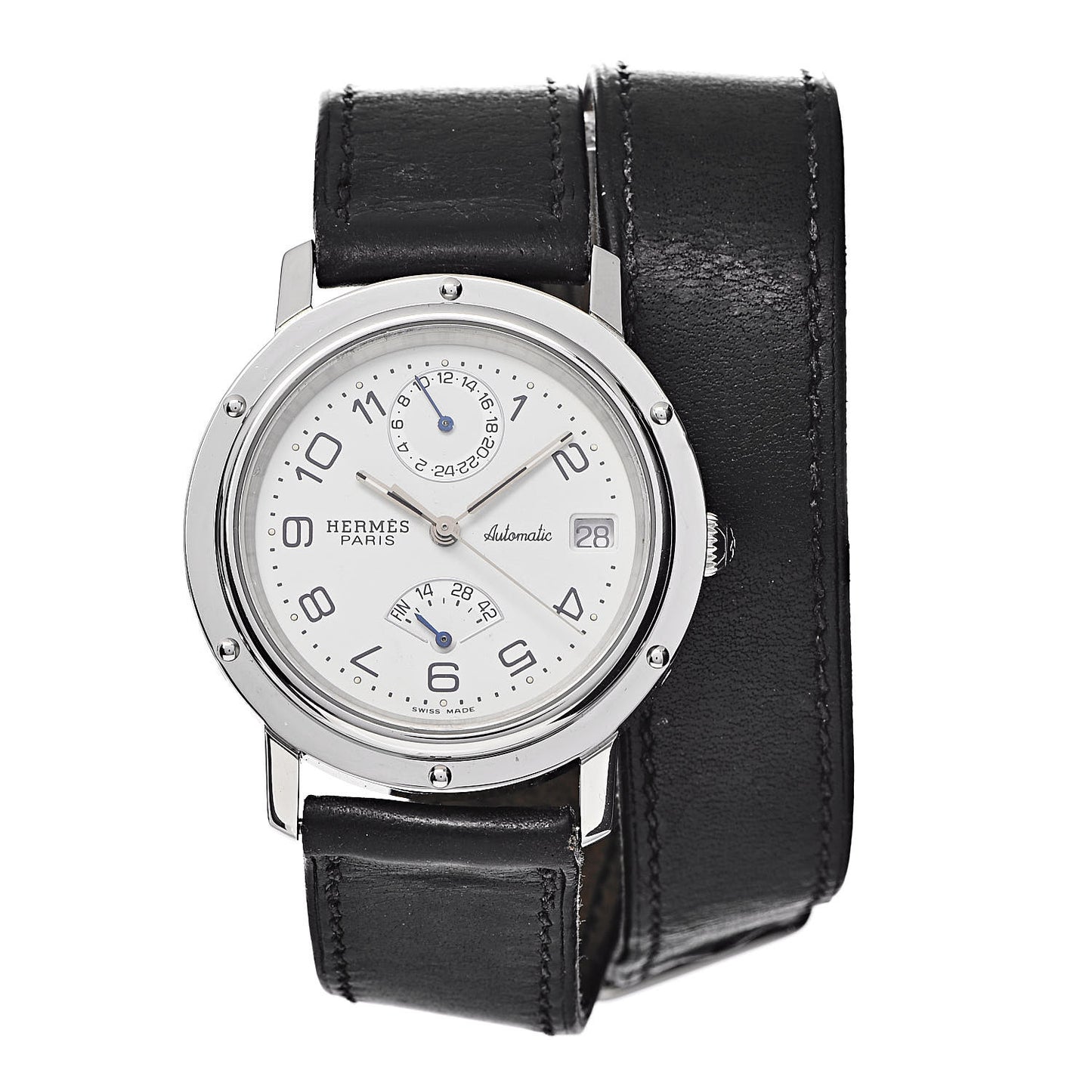 Stainless Steel Barenia 36mm Clipper Automatic Watch Noir