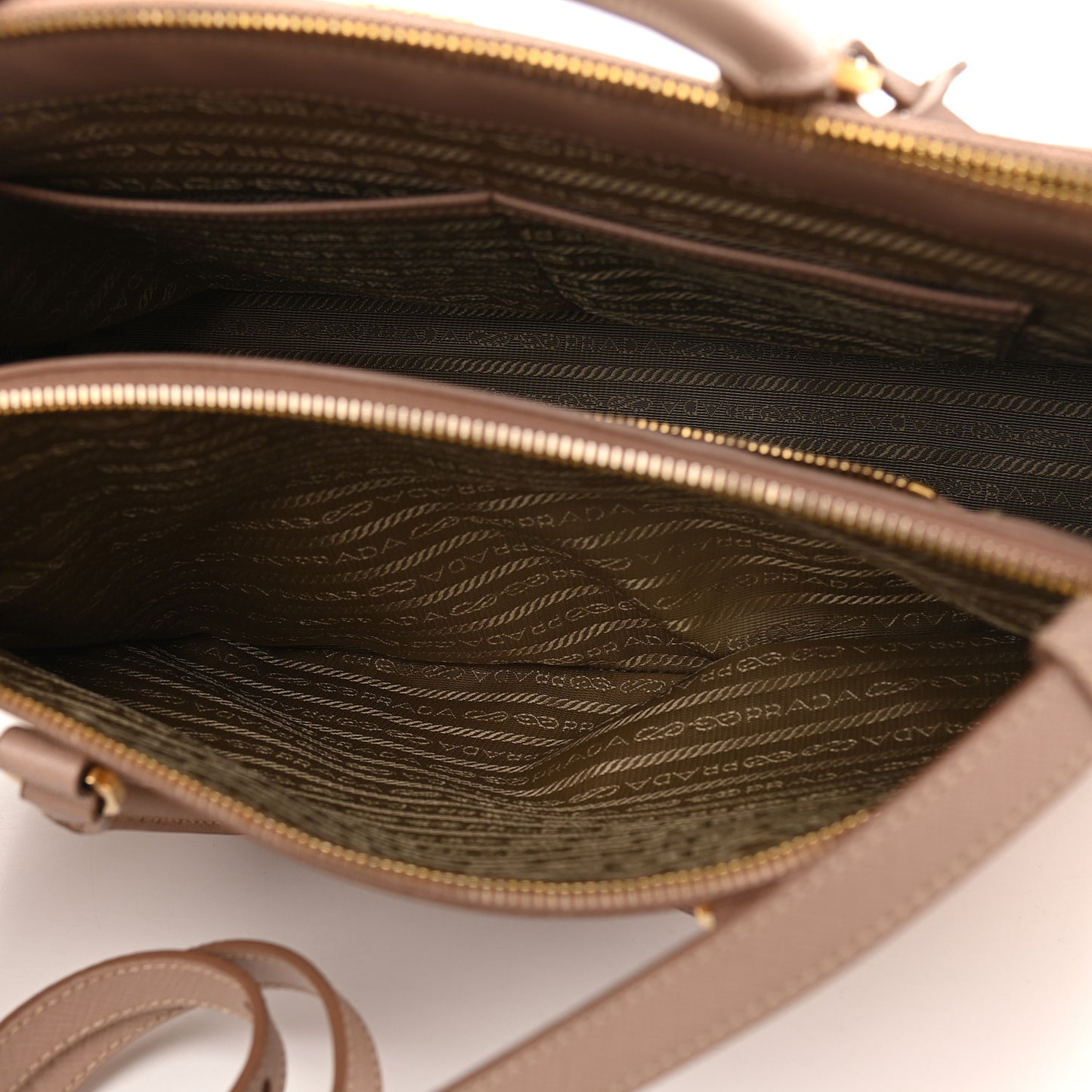Saffiano Small Galleria Double Zip Tote Cammeo