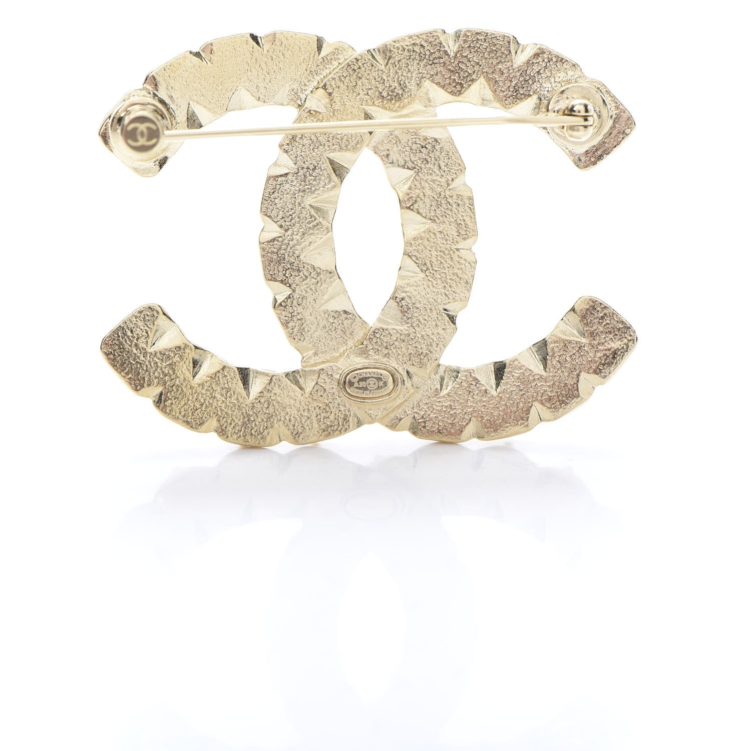 Chanel Crystal Over The Rainbow CC Brooch Gold Multicolor 4 of 5