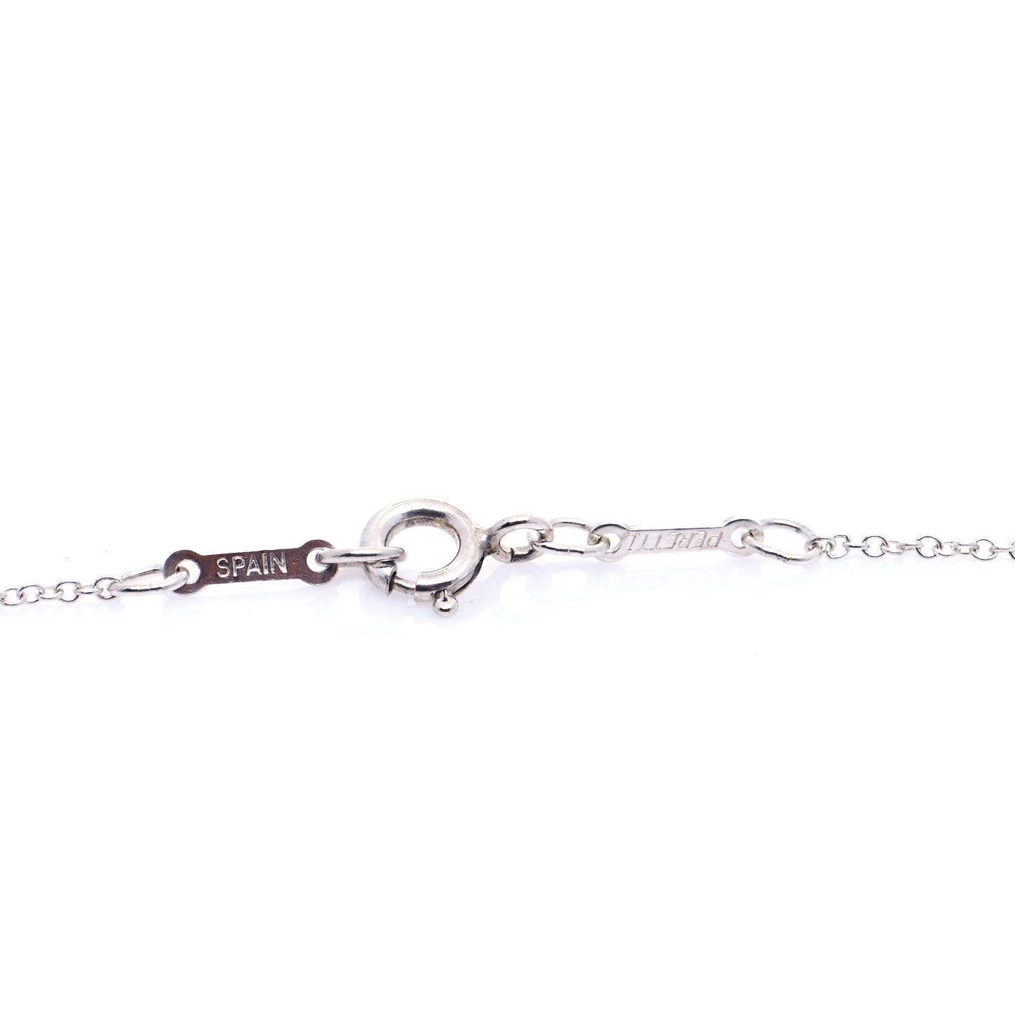 Sterling Silver 14mm Elsa Peretti Open Heart Pendant Necklace