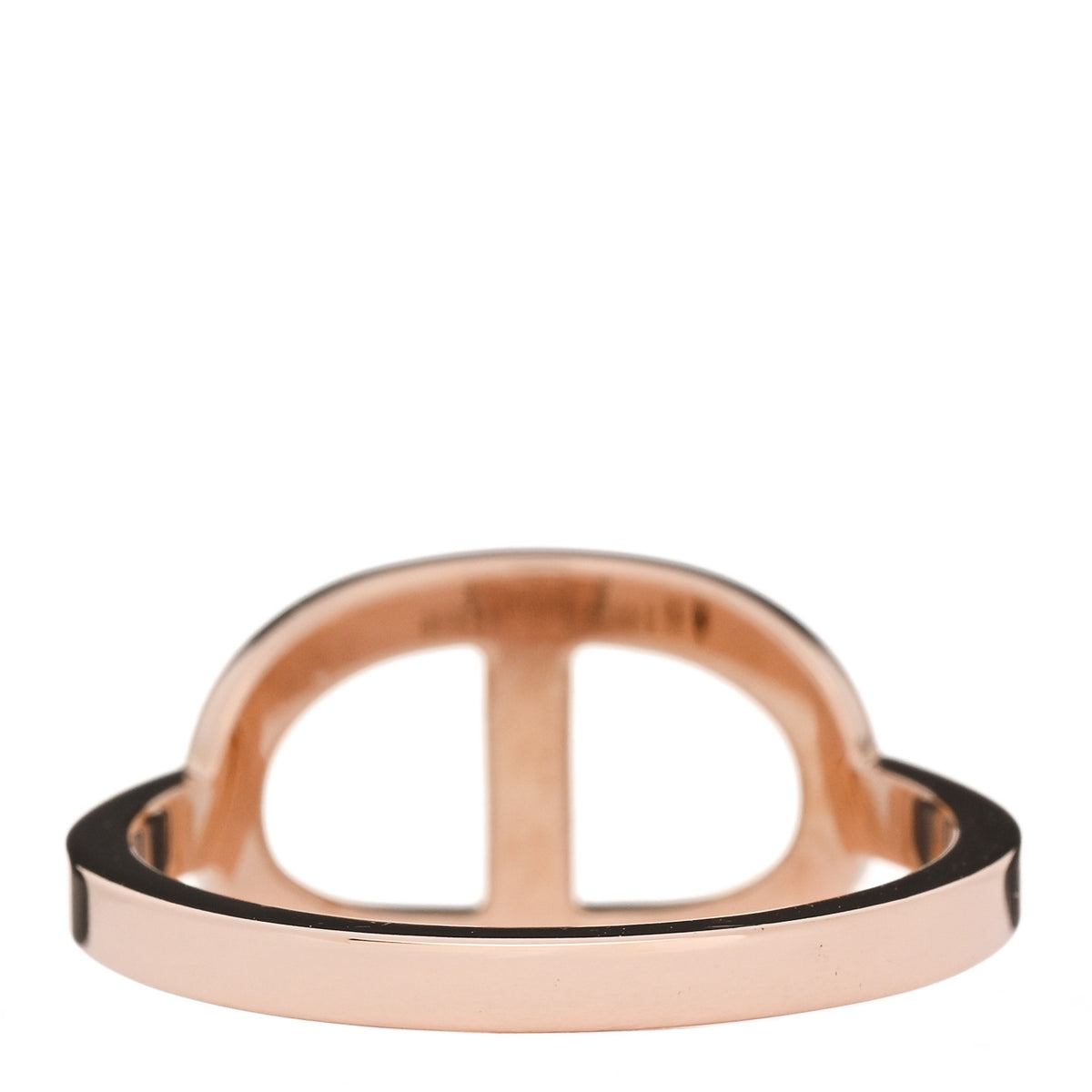 18K Rose Gold Diamond MM Chaine d'Ancre Contour Ring 54 7