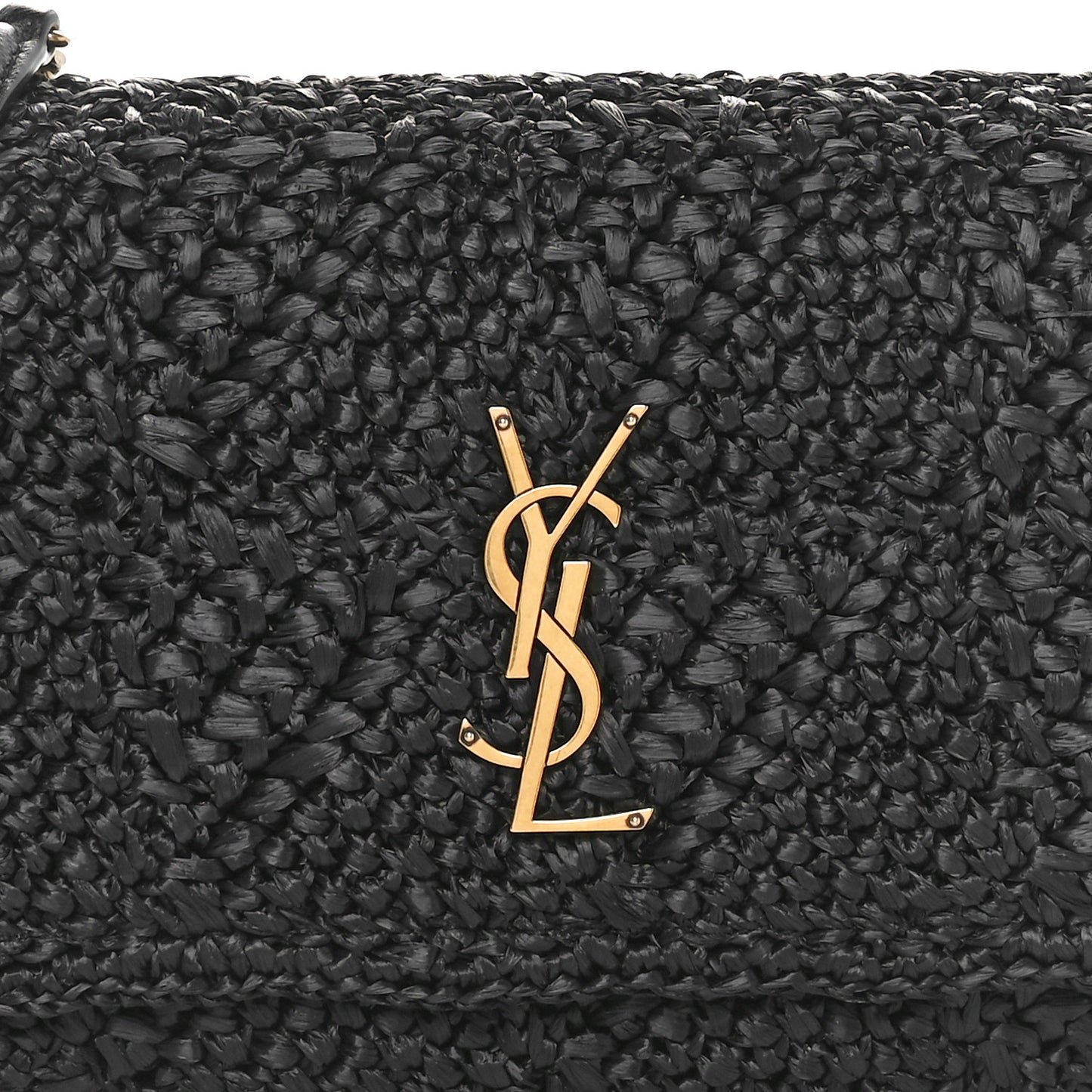 Raffia Monogram Medium Jamie Black