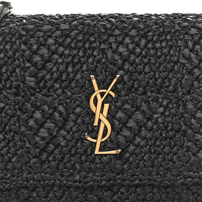Saint Laurent Raffia Monogram Medium Jamie Black 8 of 11
