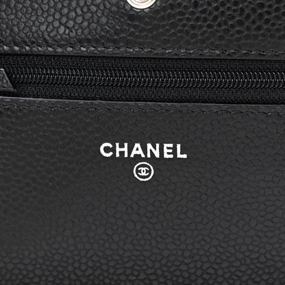 Chanel Caviar Quilted Wallet on Chain WOC Black 6 of 13