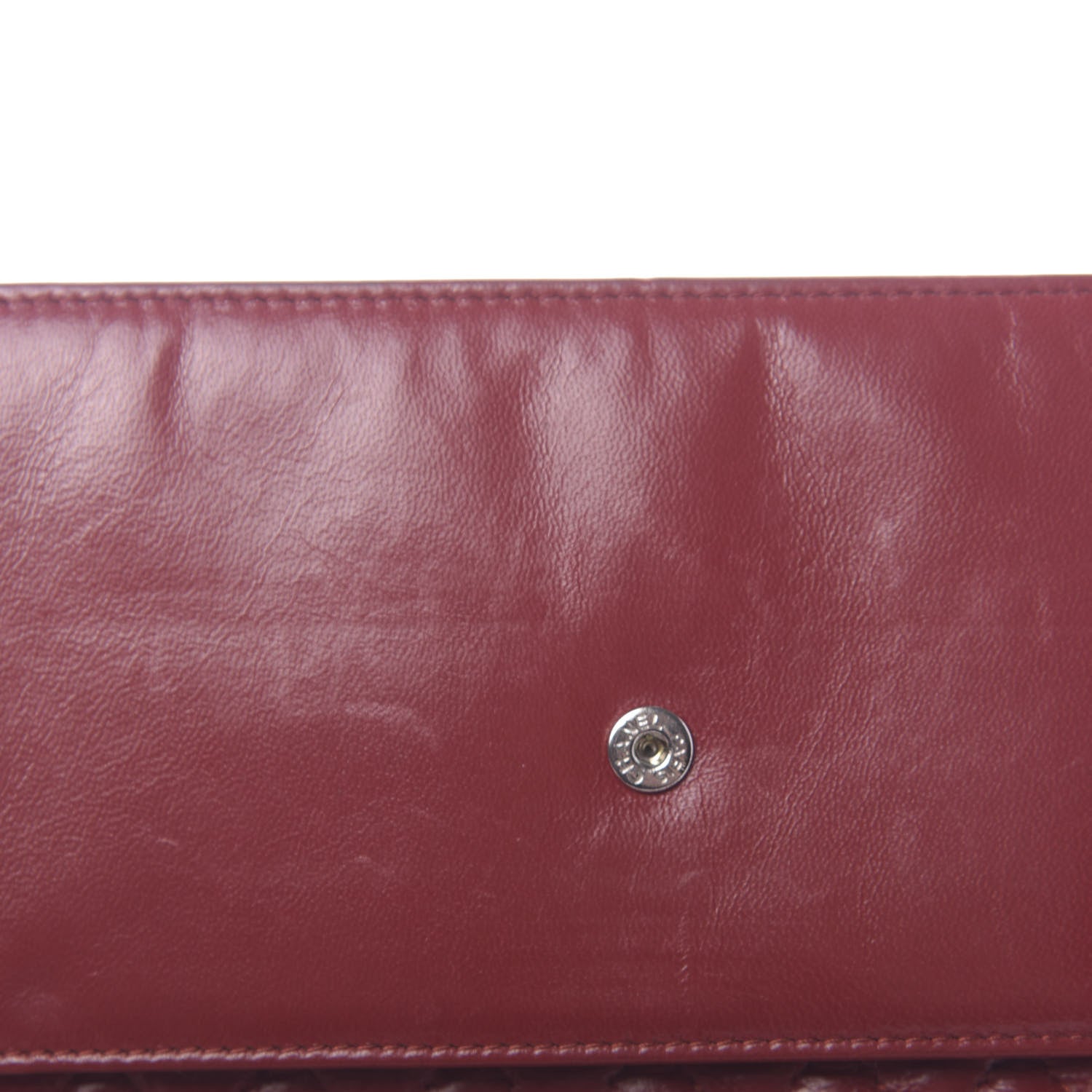 Chanel Lambskin Mademoiselle Wallet On Chain WOC Dark Red 14 of 16