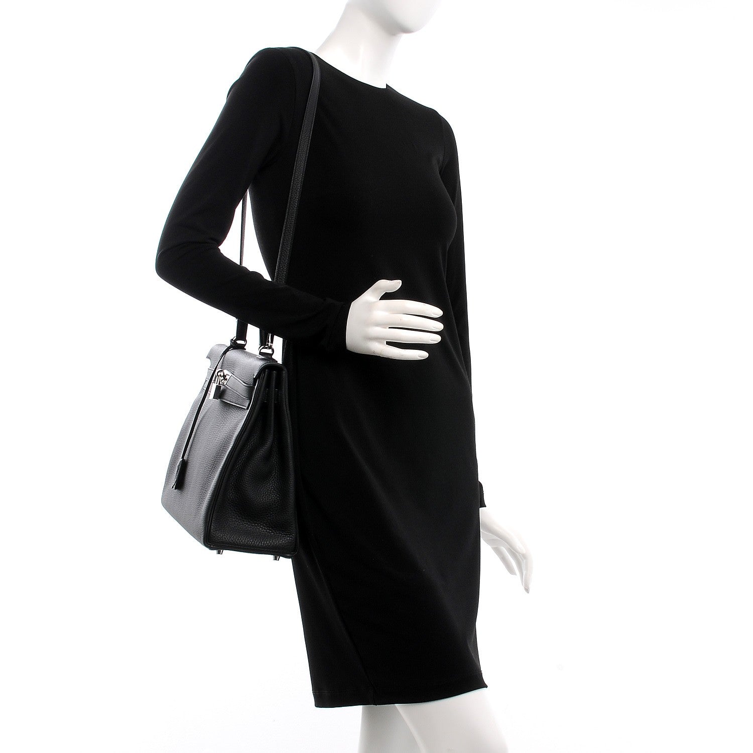 Hermes Togo Kelly Retourne 35 Black 3 of 32