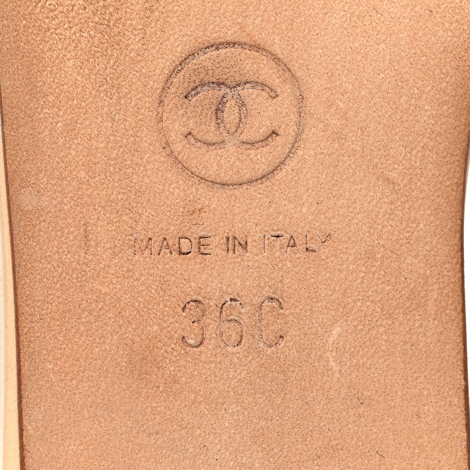 Chanel Lambskin Camellia Slide Sandals 36 Beige 7 of 9