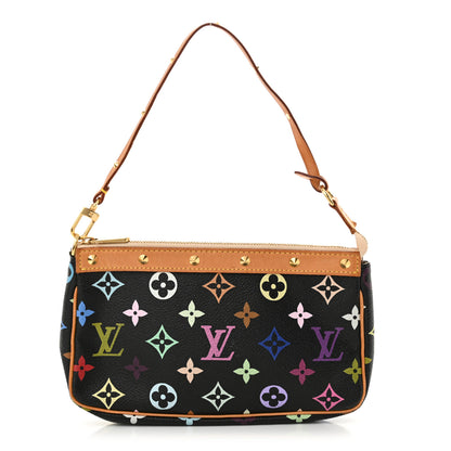 Louis Vuitton Monogram Multicolor Pochette Accessories Black 1 of 11