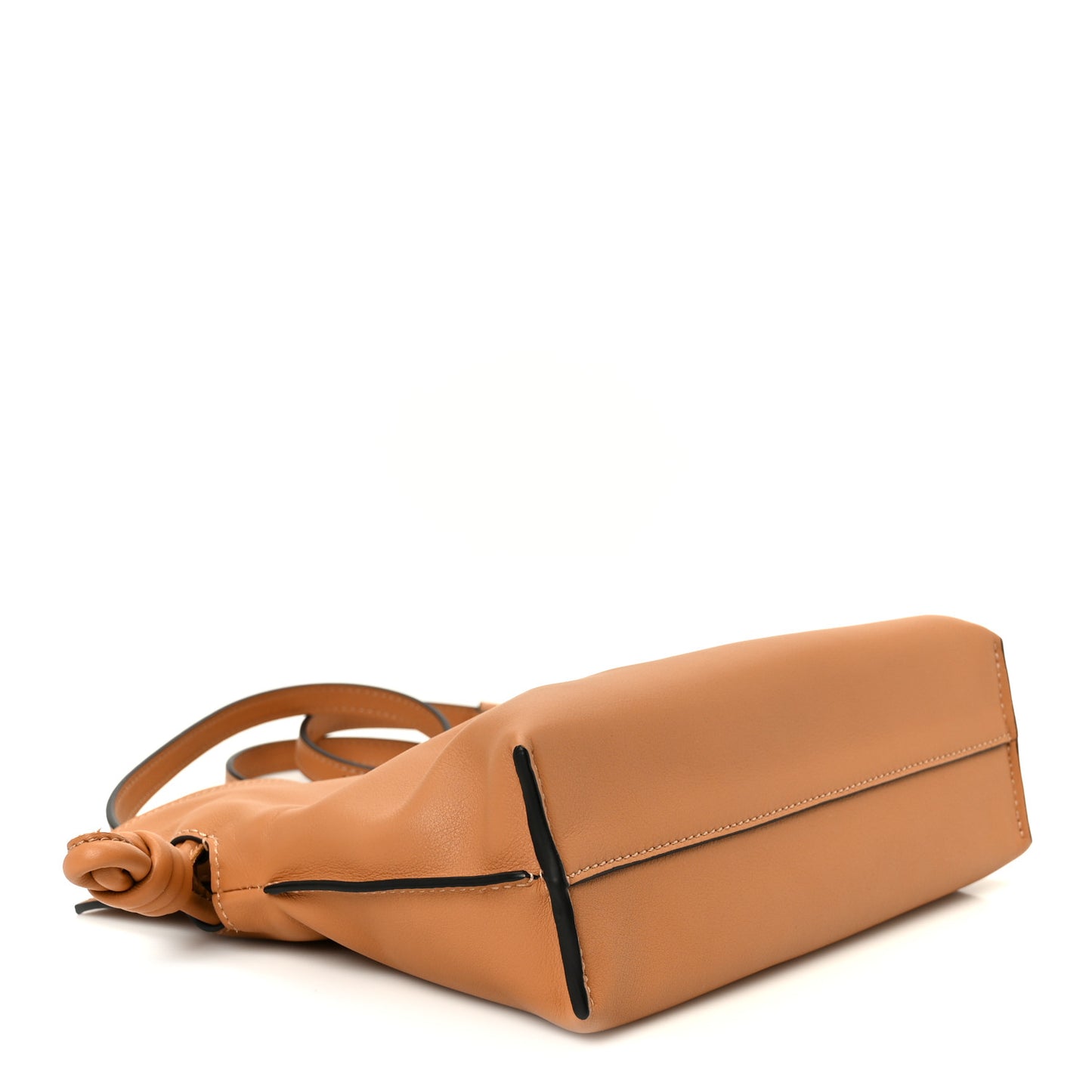 Calfskin Mini Flamenco Knot Clutch Warm Desert Warm Desert